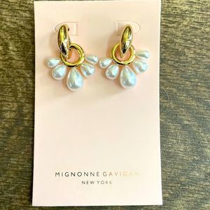 MIGNONNE GAVIGAN MARGOT PEARL DROP EARRING